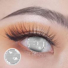 White Mesh Contact Lenses